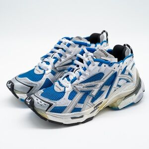 size 41eu 11 US Balenciaga Wmns Runner Sneaker Navy Blue Grey White